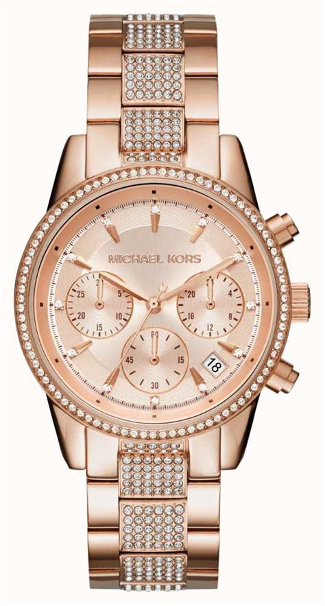 michael kors ritz gold watch|mk6485.